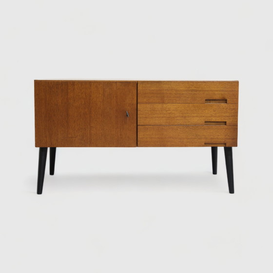 Image 1 of Vintage TV-Schrank, Kommode, Sideboard - Friedrich A. Flamme F.A.F. 1960er Jahre