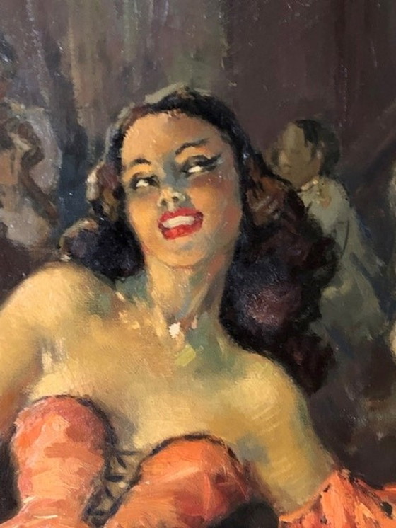 Image 1 of Yves DIEY spanischer Tänzer mit Combo 19. Jahrhundert 80x60 gerahmt