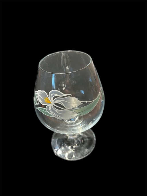 Vintage böhmischen Kristall Cognac Gläser