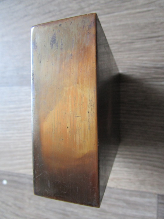 Image 1 of Schöne gehämmerte Kupfer Artdeco Zigarettenschachtel