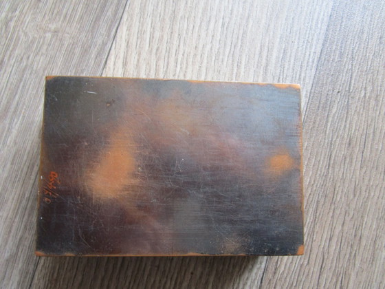Image 1 of Schöne gehämmerte Kupfer Artdeco Zigarettenschachtel