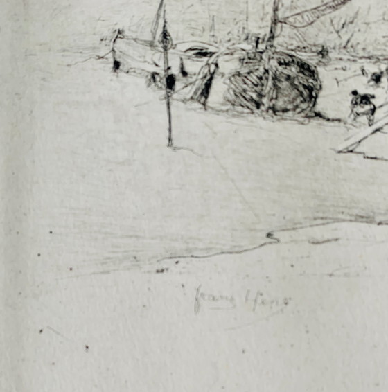 Image 1 of Radierung Frans Hens - Voiliers