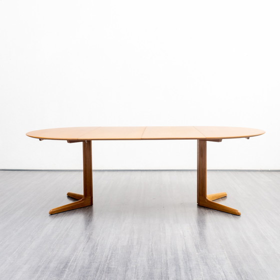 Image 1 of 70er Jahre Esstisch von Dyrlund Dänemark, Eiche, restauriert