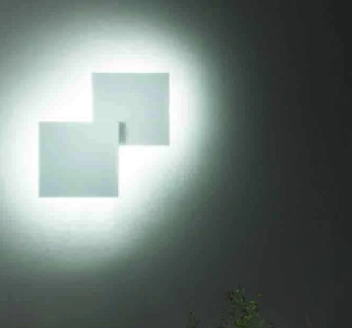 2x Studio Italia Puzzle doppelte quadratische Wand-Deckenleuchte