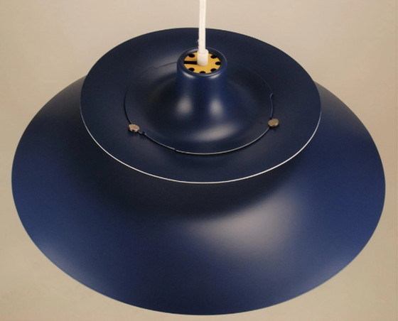 Image 1 of Vintage Ph5 Louis Poulsen von 1970 in Kobaltblau/Ockergelb