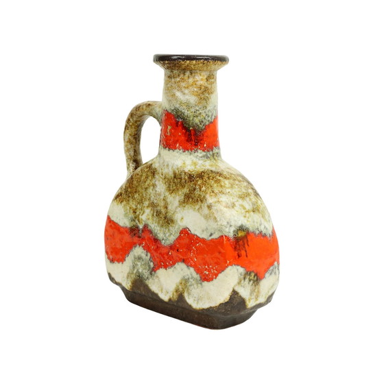 Image 1 of Seltene Keramik-Fat-Lava-Vase, Design Orange, D&B-Sammlerstück 603-25