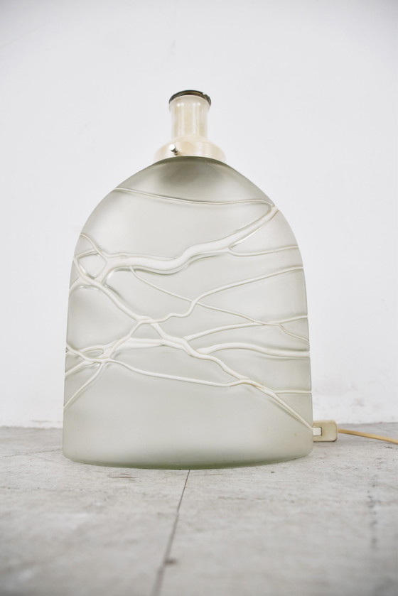 Image 1 of Glastischlampe von Peil und Putzler aus den 1960er Jahren