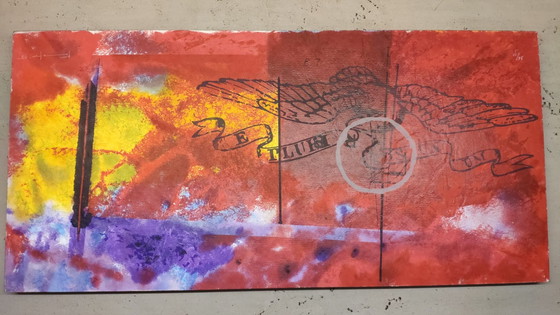 Image 1 of Piotr Konkel - R8, unbetitelt. Siebdruck auf Holz