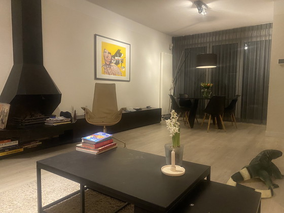 Image 1 of Jörgen Kastholm FK Preben Fabricius; Tulip Chair 3-beinig mit gold/messingfarbenem Stahl aus den 60er Jahren