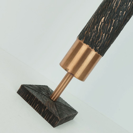 Image 1 of Kupfervase mit Fuß, brutalistisches, minimalistisches Design der 1960er Jahre