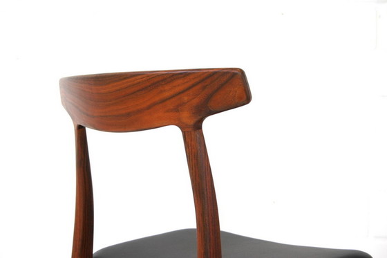 Image 1 of 4x Henning Kjaernulf for Bruno Hansen,  Danish Teak dining chair / Stuhl, like new, without signs of wear
