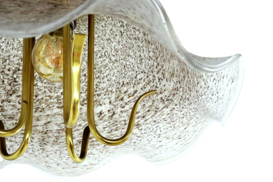 Image 1 of Hollywood Regency Pendelleuchte aus Glas