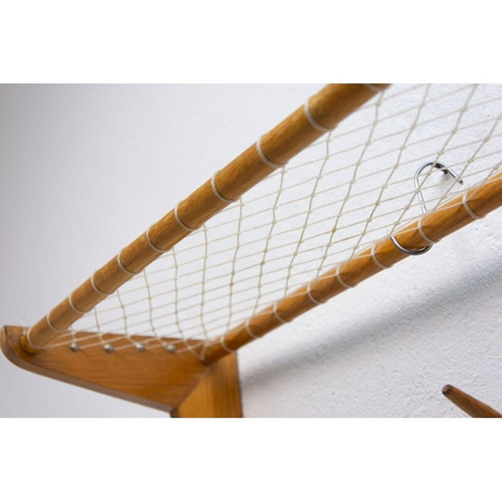 Image 1 of Vintage-Wandregal aus Buchenholz von Krásná Jizba, Tschechoslowakei 1960