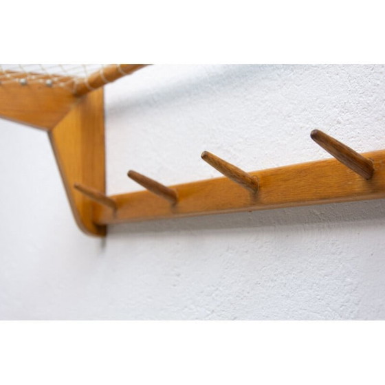 Image 1 of Vintage-Wandregal aus Buchenholz von Krásná Jizba, Tschechoslowakei 1960