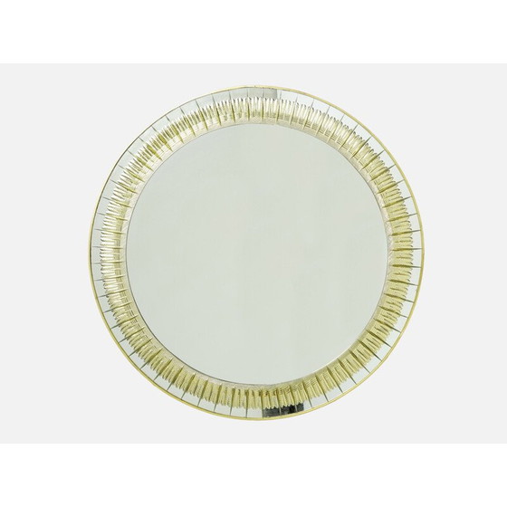 Image 1 of Vintage-Spiegel aus Messing von Sergio Mazza für Artemide, Italien 1960