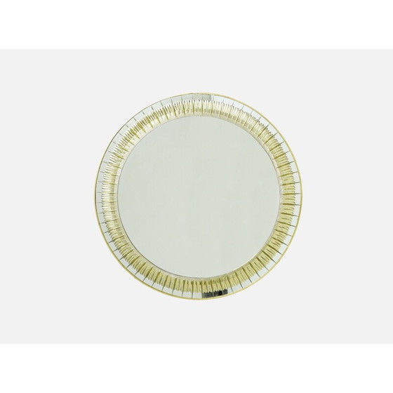 Image 1 of Vintage-Spiegel aus Messing von Sergio Mazza für Artemide, Italien 1960