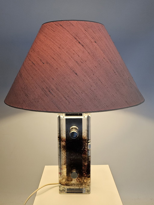 Glashütte Limburg 1970 Tischlampe