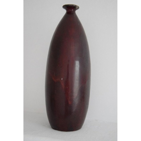 Image 1 of Vase aus Steingut von Mougin Frères, 1940-1950