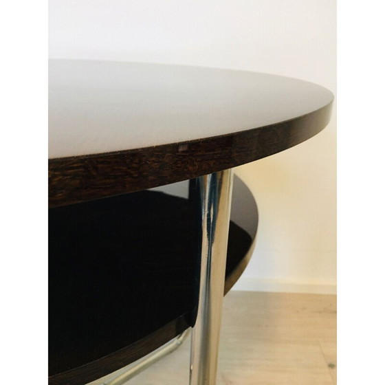 Image 1 of Vintage Bauhaus Couchtisch in Chrom, Tschechisch 1930