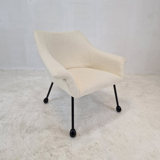 Image 1 of Mid Century Italienischer Sessel aus Wollstoff, 1960er Jahre
