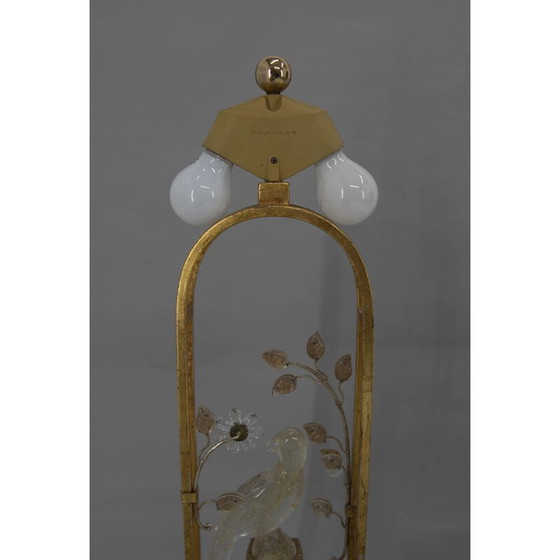 Image 1 of Vintage Kristall-Papagei-Tischlampe, 1970er Jahre