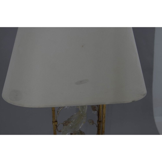 Image 1 of Vintage Kristall-Papagei-Tischlampe, 1970er Jahre