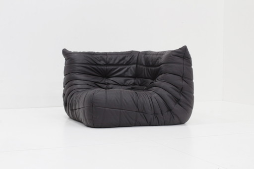 Togo Ligne Roset Leder-Ecksessel