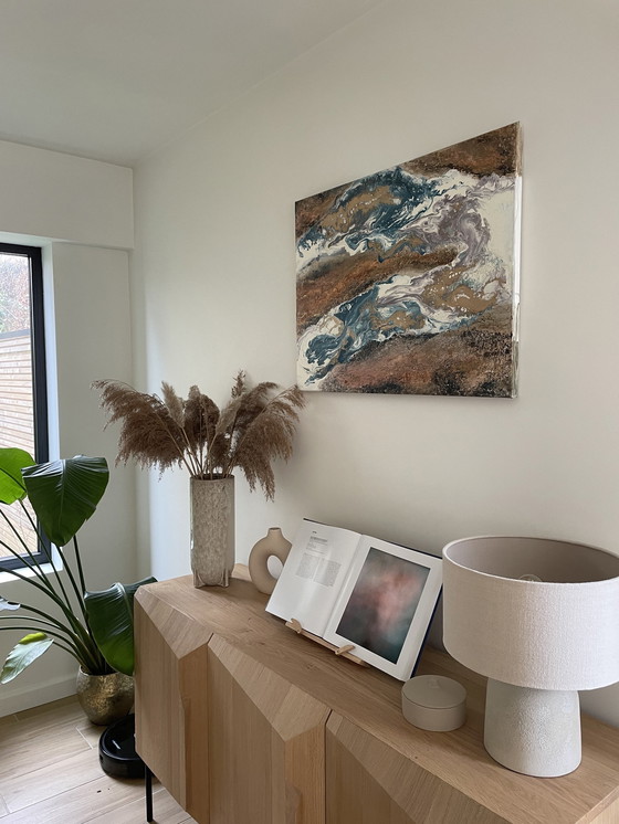 Image 1 of Lotte Collette - Malerei auf Leinwand mit Relief