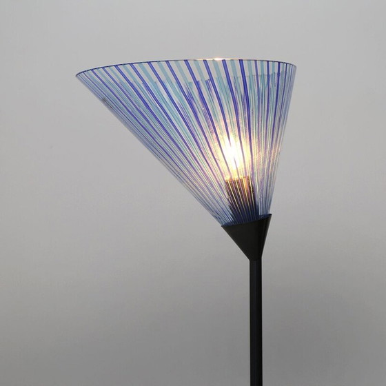 Image 1 of Stehleuchte mit Glassockel und Diffusor von Carlo Bartoli für Antonangeli, 1980