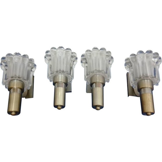 Image 1 of Satz von 4 Wandleuchten von Gaetano Sciolari - 1960er Jahre