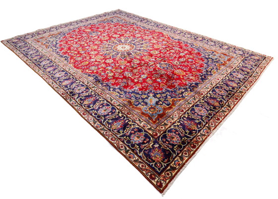 Image 1 of Original Handgeknüpfter Perserteppich Täbriz 391 X 275 Cm Sehr Top Zustand Fein 