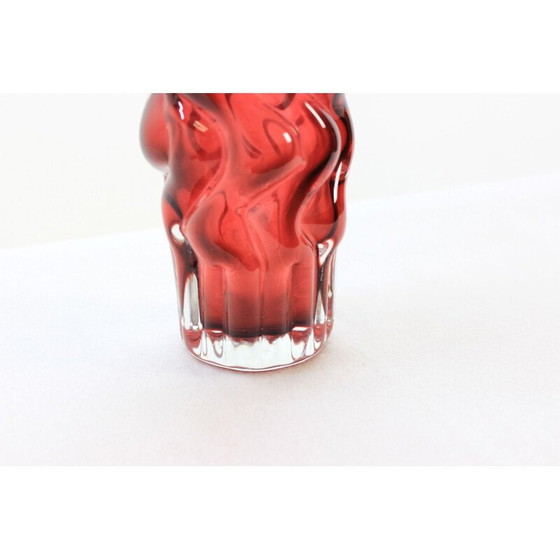 Image 1 of Rubinrote Vintage-Vase von Pavel Hlava
