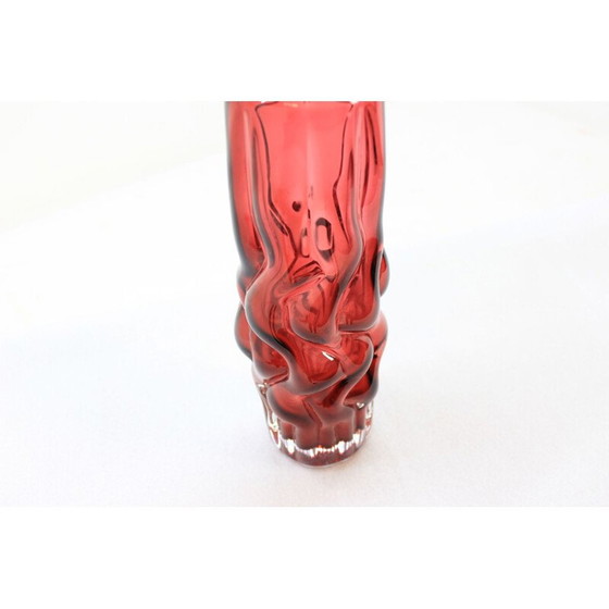 Image 1 of Rubinrote Vintage-Vase von Pavel Hlava