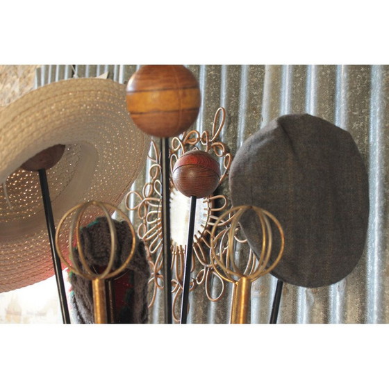 Image 1 of Vintage Geo Astrolab Garderobenständer von Roger Feraud, 1950er Jahre