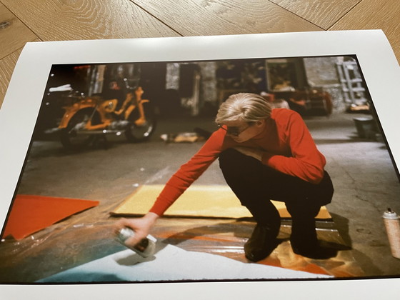 Image 1 of Nat Finkelstein ( 1933-2009), Andy Warhol mit Spray.   