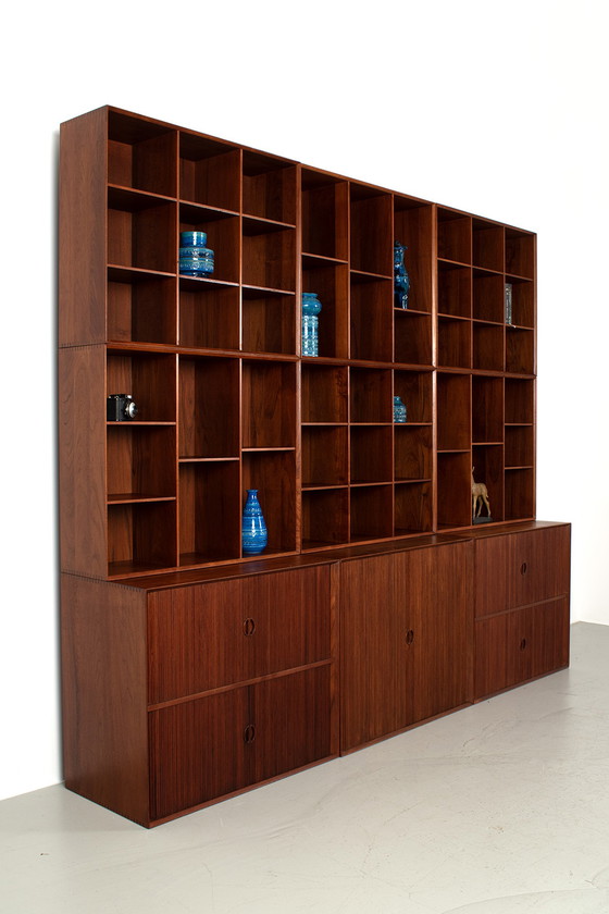 Image 1 of 9-teiliger Schrank von Peter Hvidt & Orla Mølgaard-Nielsen