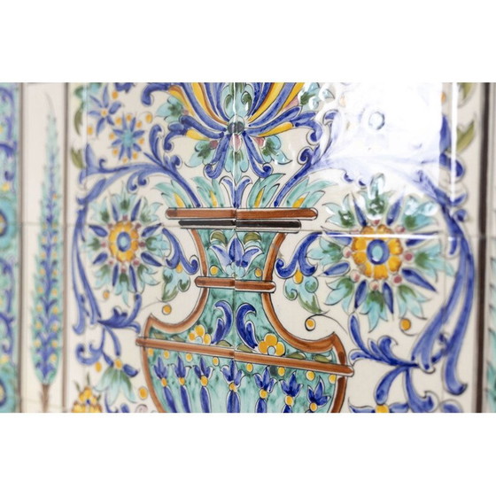 Image 1 of Vintage-Wandtafel "Azulejos" aus Steingut, 1987