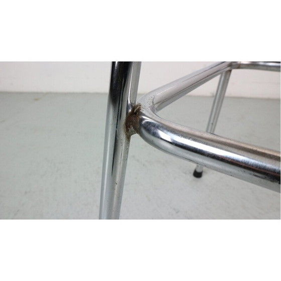 Image 1 of Vintage-Barhocker aus Leder, Frankreich 1960