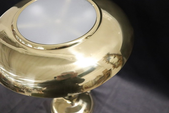 Image 1 of Tischlampe aus Messing im Stil von Oscar Torlasco für Lumi, 1950er Jahre