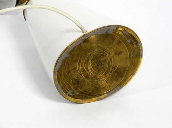 Image 1 of Große Tischlampe von KPM aus den 1960er Jahren aus Porzellan und plissiertem Seidenlampenschirm mit buntem Blumenmuster