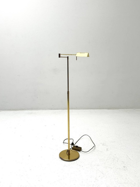 Image 1 of Verstellbare Stehlampe Aus Messing Von Fratelli Martini, 1980Er Jahre