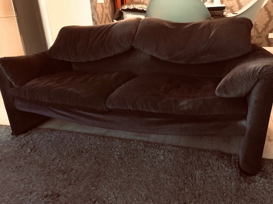 Image 1 of 2x Cassina Maralunga 2-Sitzer-Sofa von Vico Magistretti