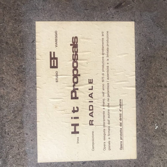 Image 1 of Klassische Wandleuchte und Skulptur "Radiale" von Otello Ciulinni, 1975er Jahre