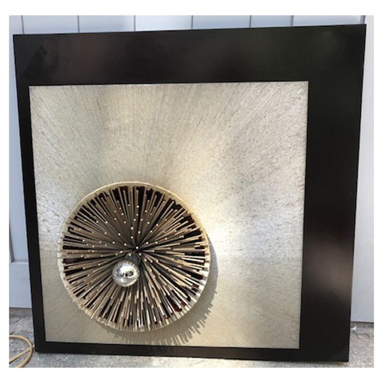 Image 1 of Klassische Wandleuchte und Skulptur "Radiale" von Otello Ciulinni, 1975er Jahre