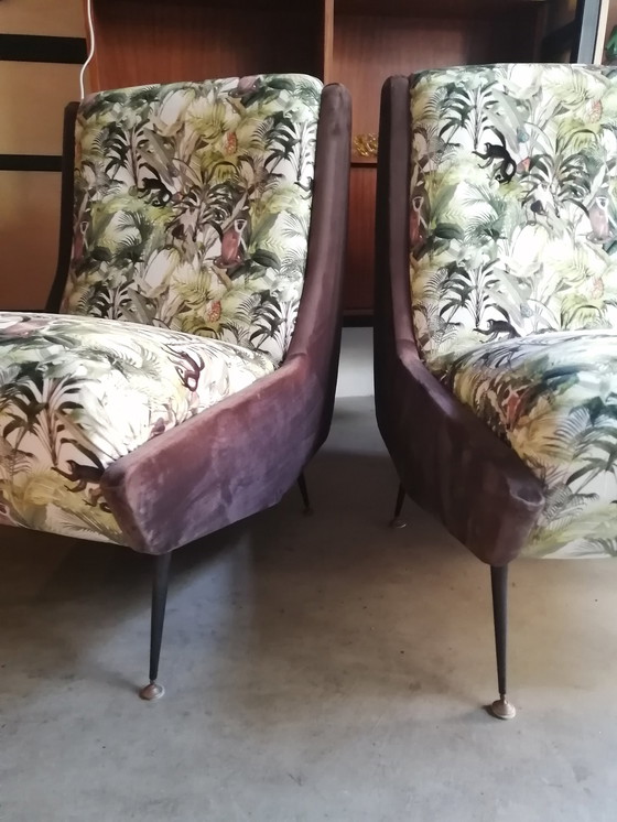 Image 1 of 2x Vintage Dschungel Sessel