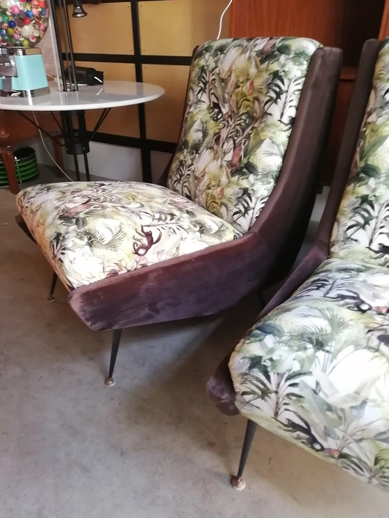 Image 1 of 2x Vintage Dschungel Sessel