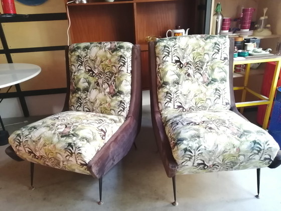 Image 1 of 2x Vintage Dschungel Sessel