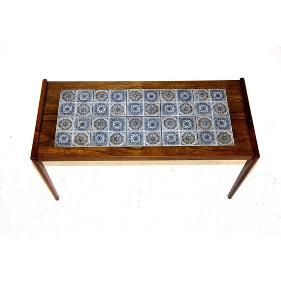 Image 1 of Vintage Couchtisch aus Keramik und Palisanderholz, Dänemark 1960