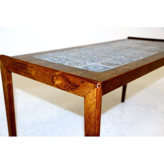 Image 1 of Vintage Couchtisch aus Keramik und Palisanderholz, Dänemark 1960