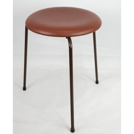 Image 1 of Vintage Dot Hocker Hocker aus Leder von Arne Jacobsen, 1960er Jahre